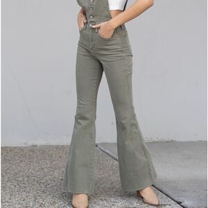 Judy Blue Full Size Kelsey Flare Tummy Control Overalls